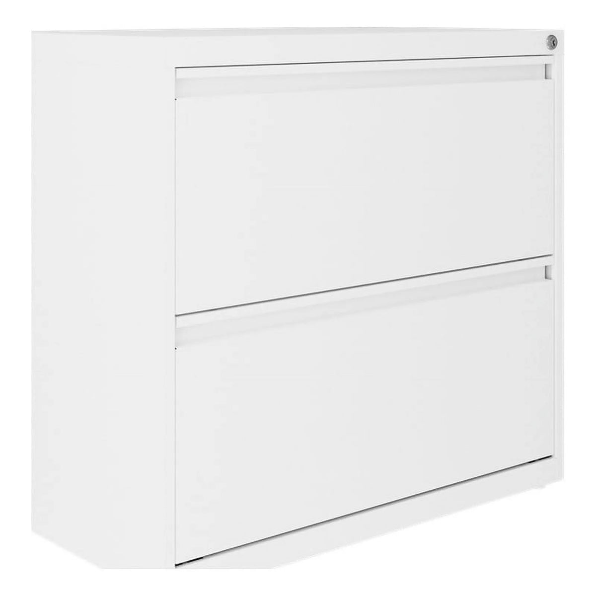 30"W 2 Drawer Metal Lateral File Cabinet Set White L2032