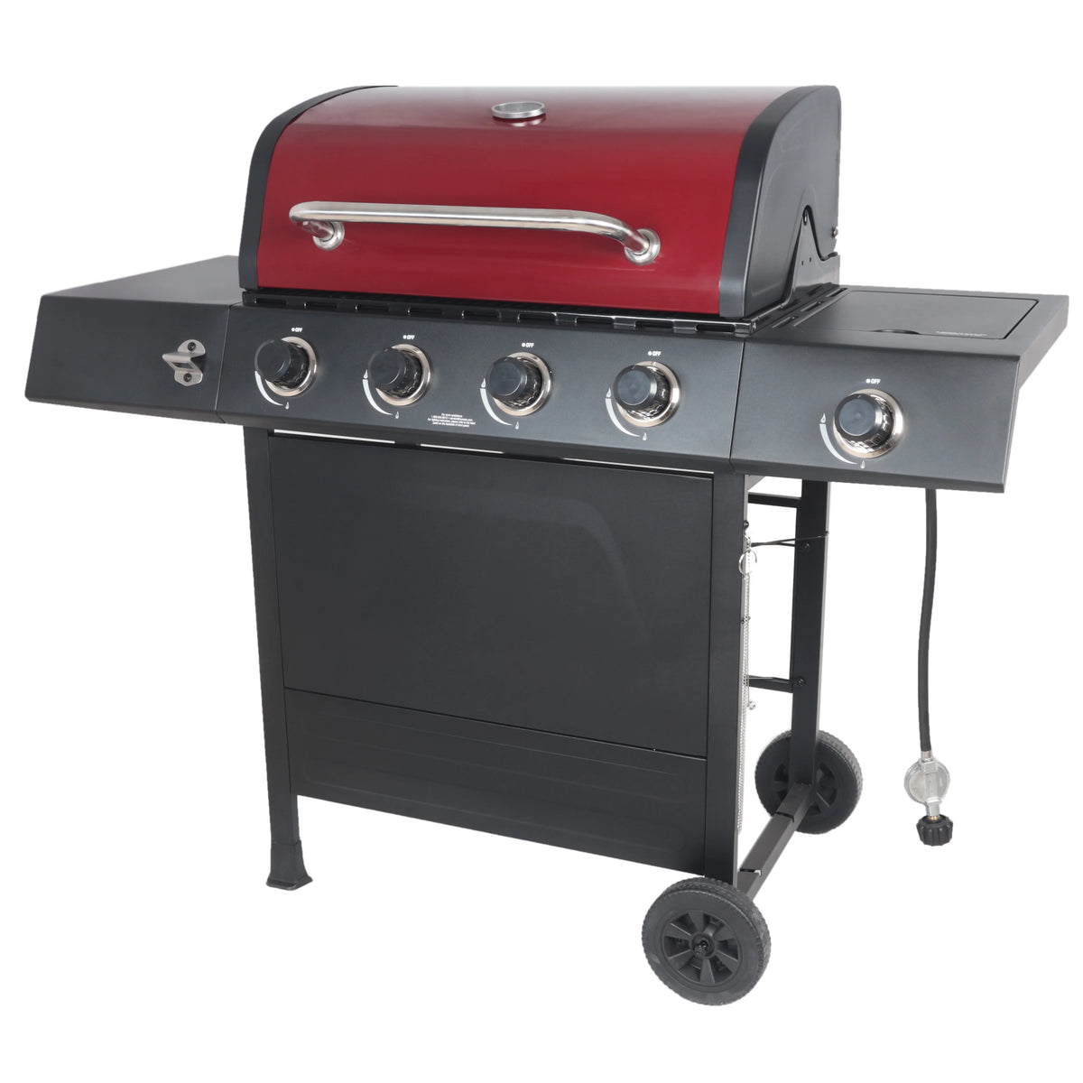 4-Burner Propane Gas Grill with Side Burner K696