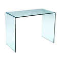 43 Inch Tempered Glass U Shaped Computer Desk C9696