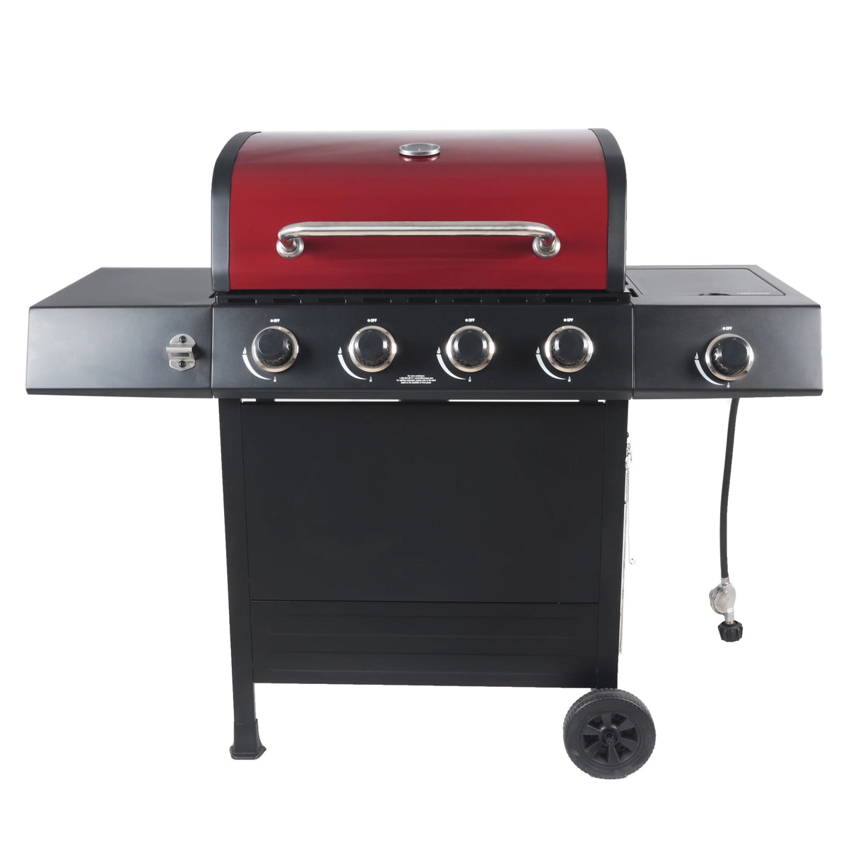 4-Burner Propane Gas Grill with Side Burner K696