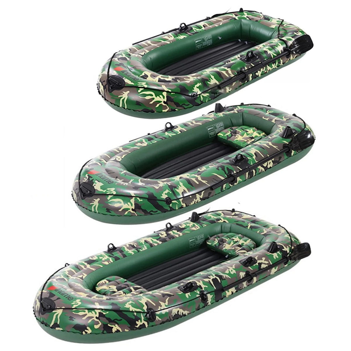10ft Inflatable Boat Set with Paddles Air Pump PVC B336809