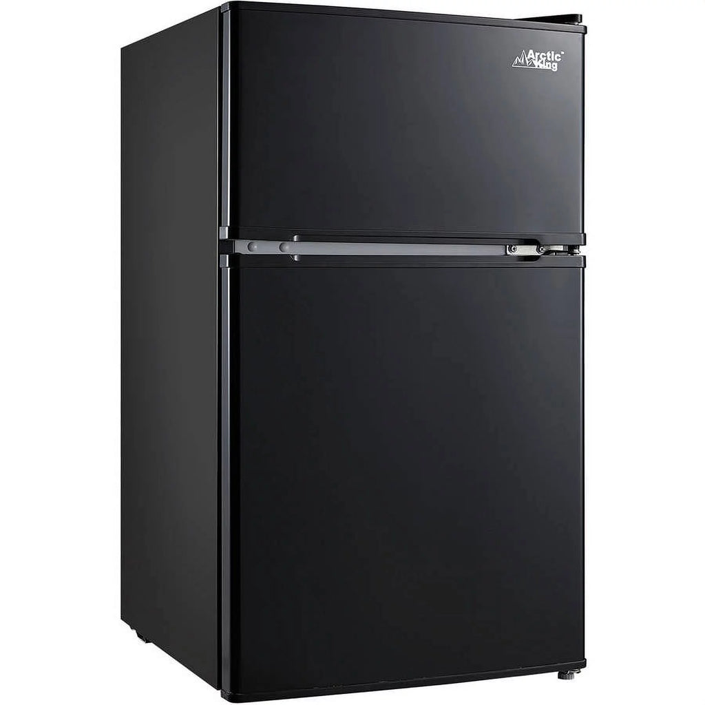 Black 3.2 Cu ft Two Door Mini Fridge with Freezer R728772