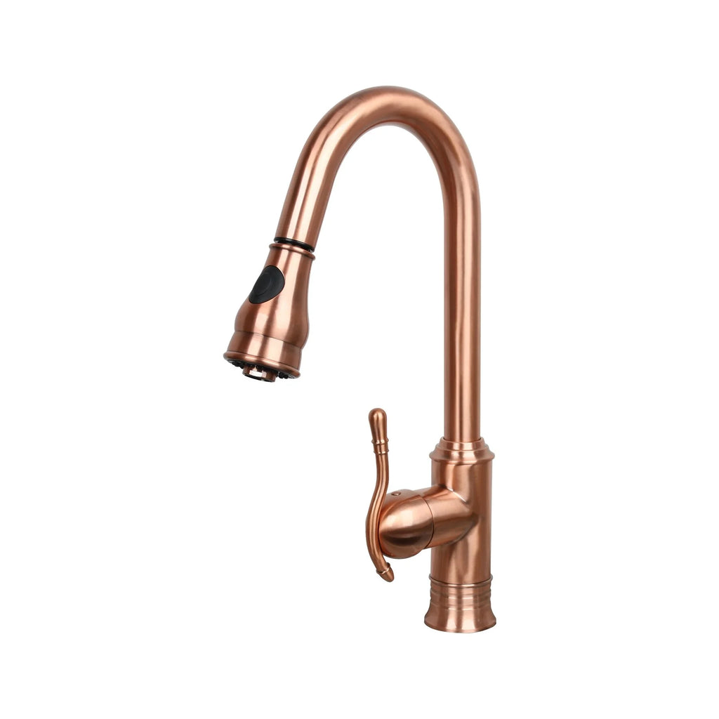 Copper Kitchen Faucet with Pull Down Sprayer Y78501