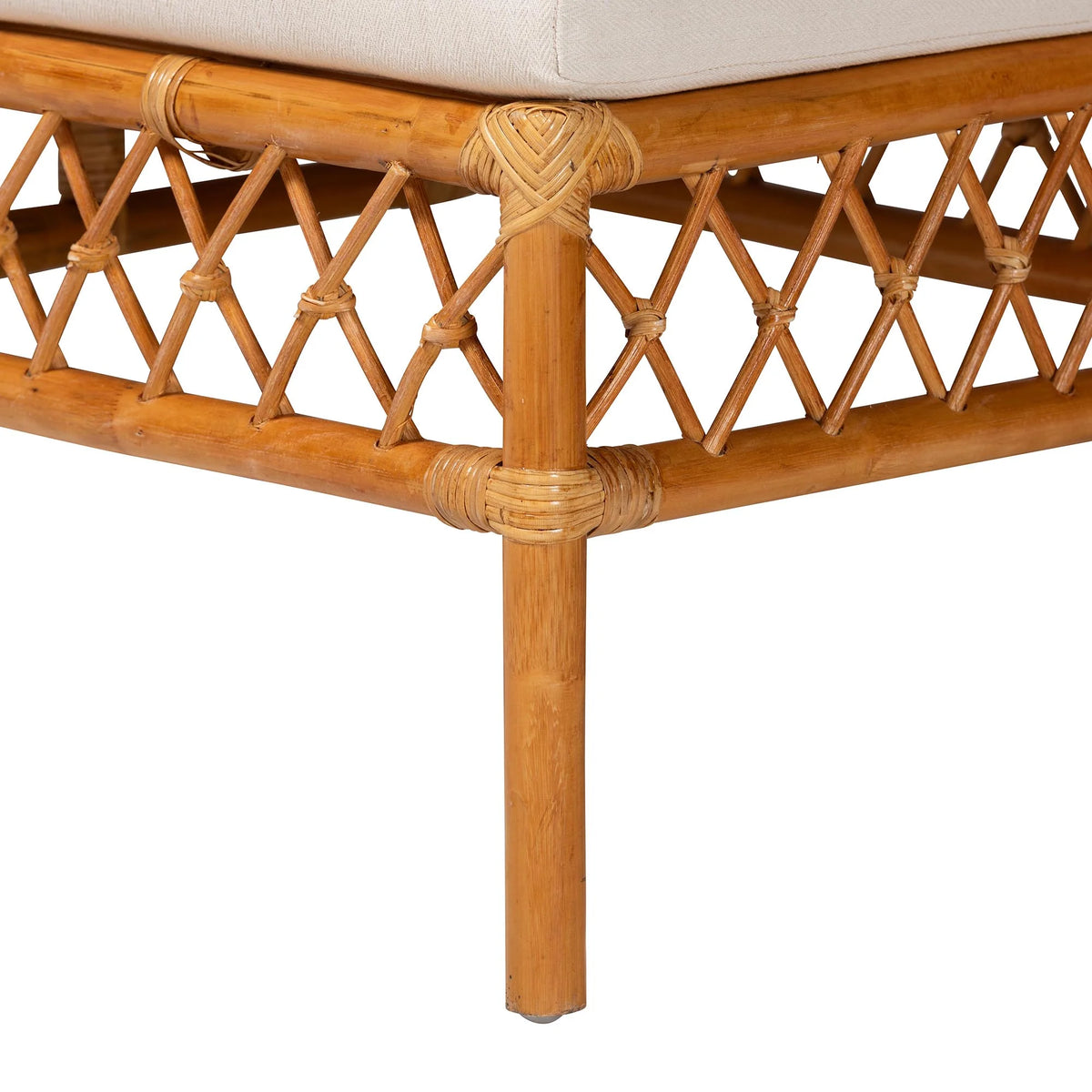 Honey Rattan 4-Piece Dining Nook Set Q319