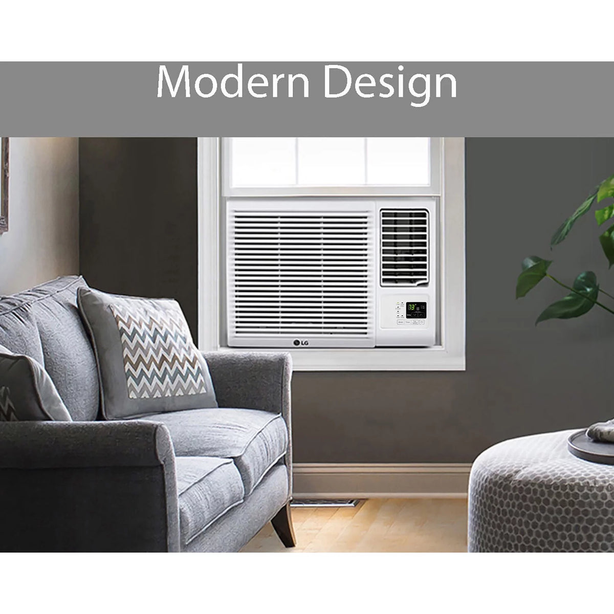 12,000 BTU Heat and Cool Window Air Conditioner with Wi-Fi Controls J66237