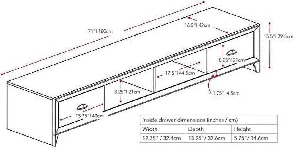 Wenge TV Bench U623260