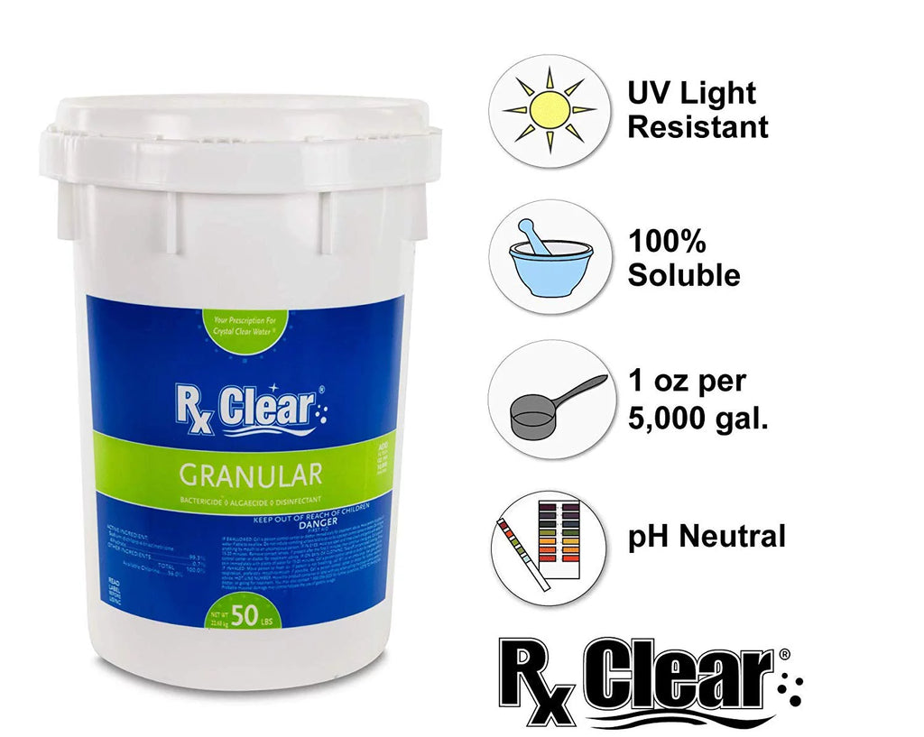 Granular Swimming Pool Chlorine 100 lbs Bucket K87071