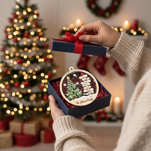 Acrylic Mix Wooden Christmas Tree Ornaments Q9137