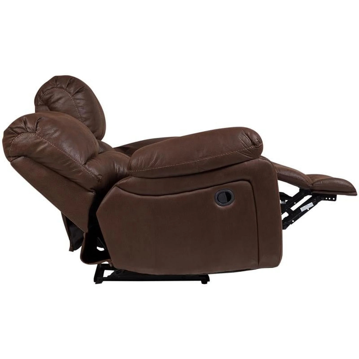Brown Microfiber Reclining Loveseat C454599
