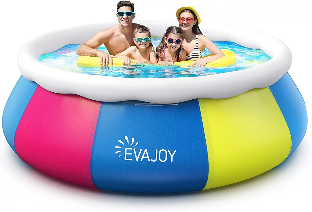 10ft 30in Inflatable Swimming Pool with Pool Cover D7532