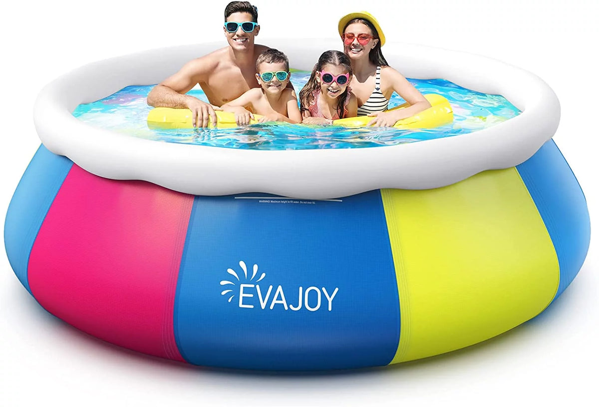 10ft 30in Inflatable Swimming Pool with Pool Cover D7532