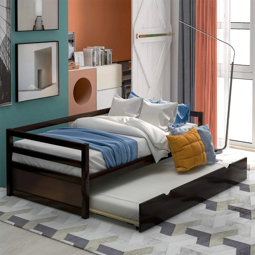 Espresso Wood Daybed Frame A3607