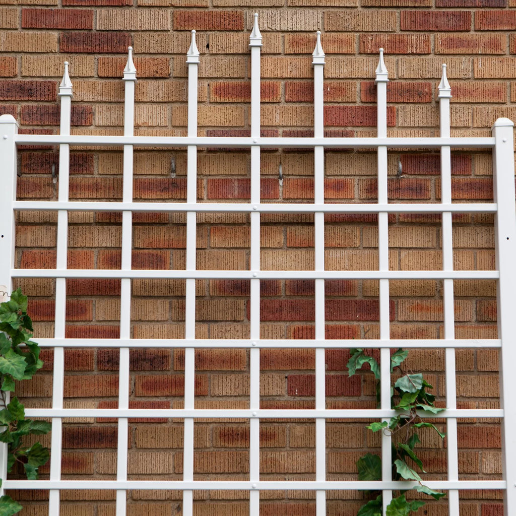 White Vinyl Wall Trellis U480