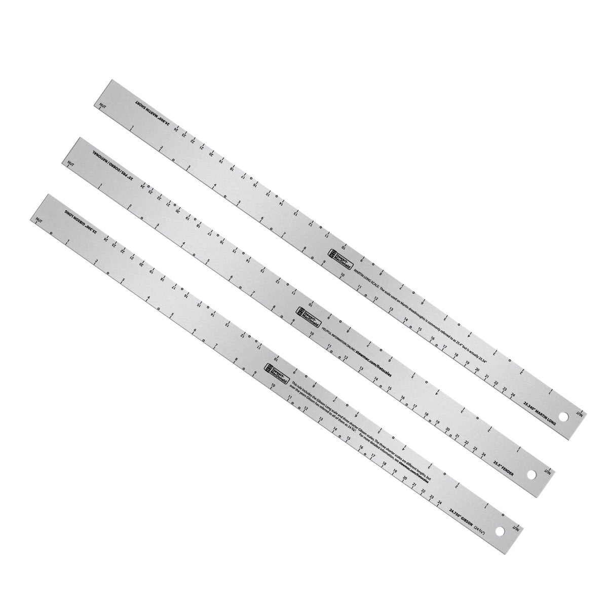 Fret Scale Rules, Set of 3 B8516