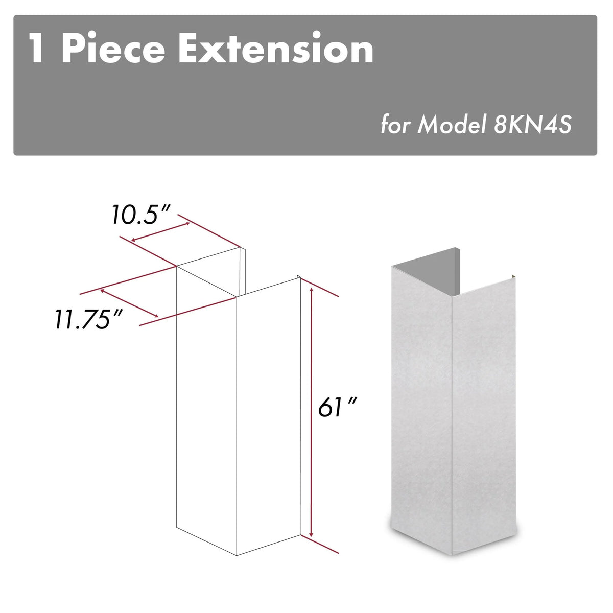Stainless Steel Chimney Extension Q7580