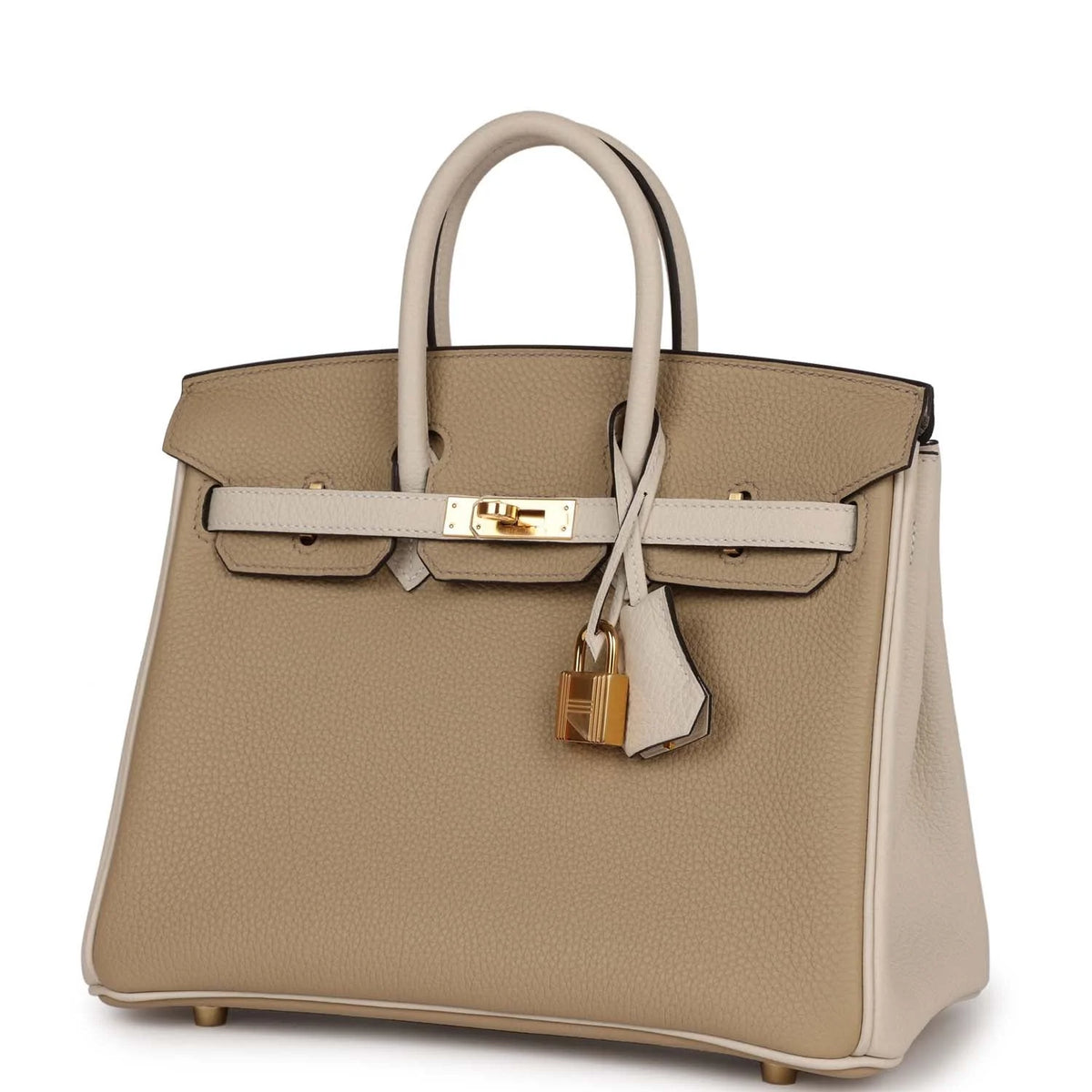 Trench and Beton Togo Leather Bag V40535