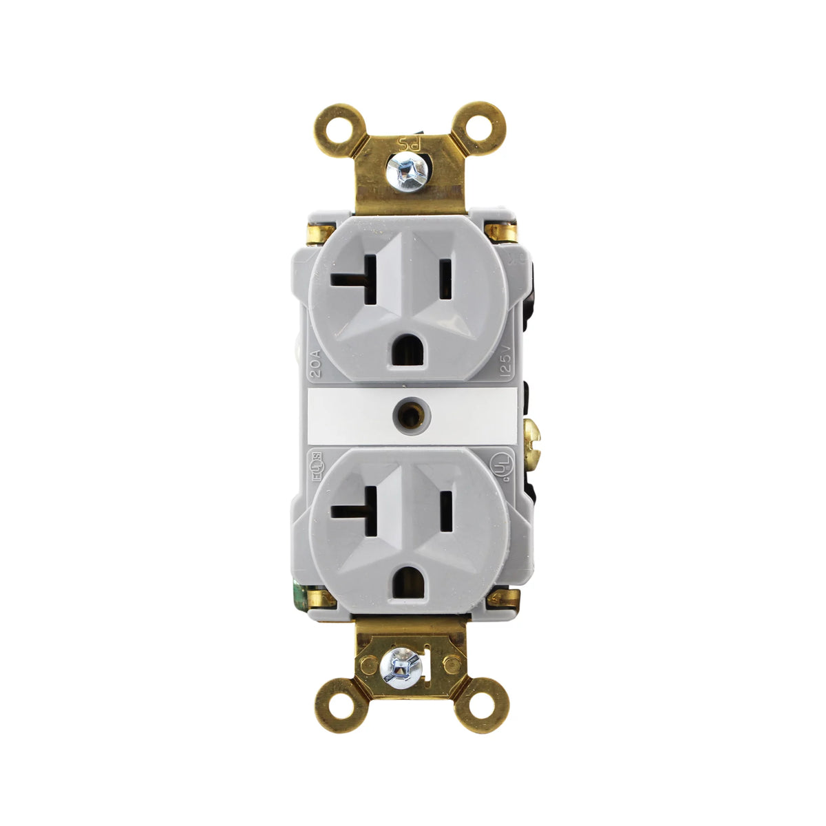 Duplex Receptacle Industrial Spec 20A 125V Gray S133