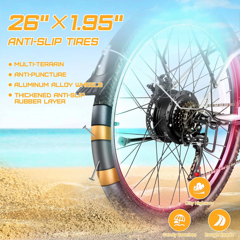500W Electric Hybrid Bike with 48V 7.8Ah Battery Z632033
