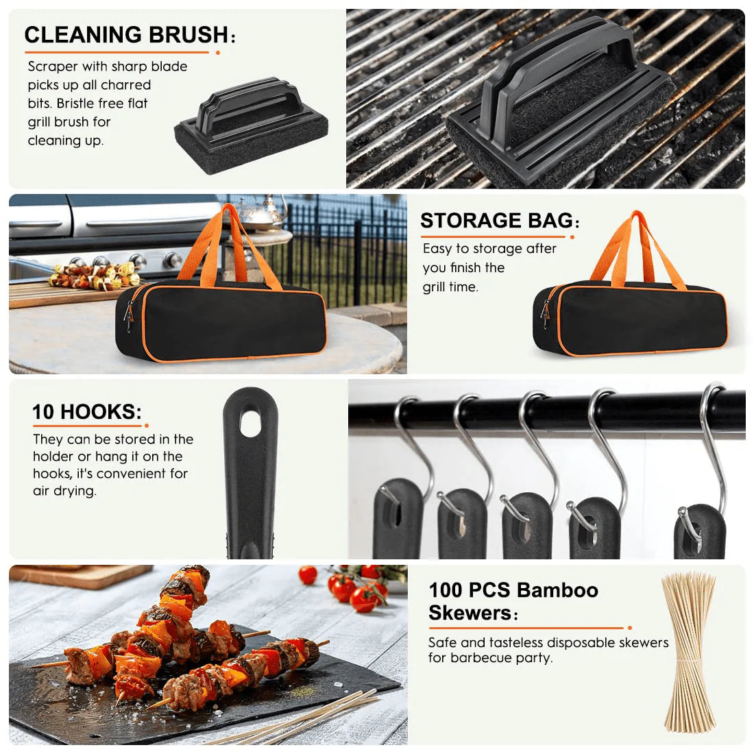 140 Pcs Griddle Accessories Kit J886937