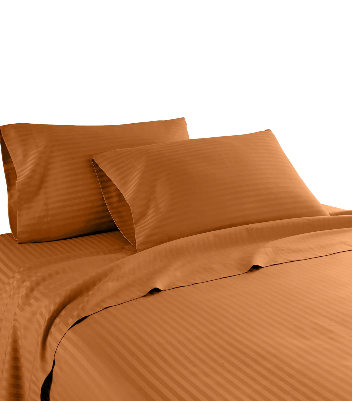 1200 Thread Count Egyptian Cotton 4-Piece Deep Pocket Stripe Sheet Set C979