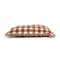 Brown Gingham Print Envelope Dog Bed S14139