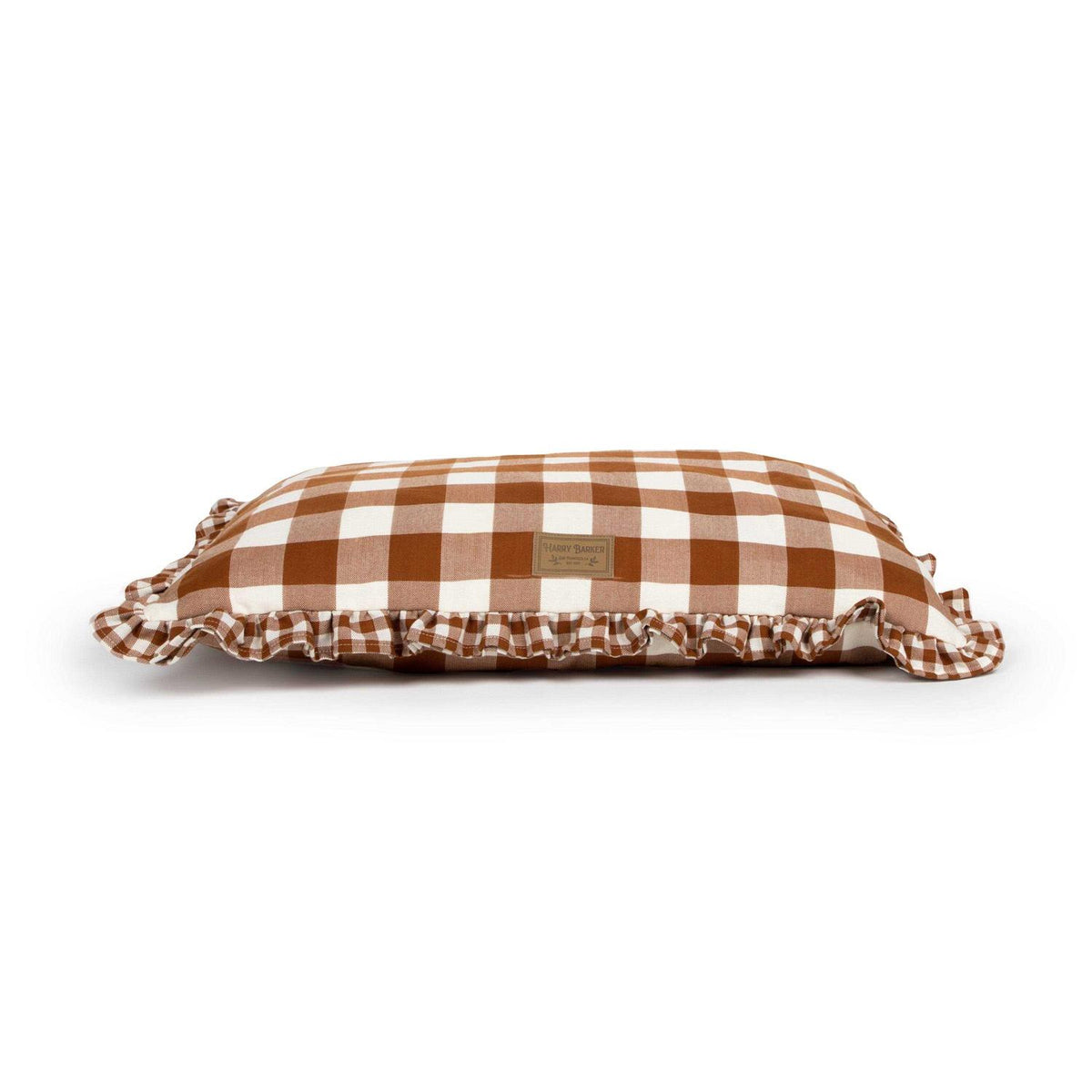 Brown Gingham Print Envelope Dog Bed S14139