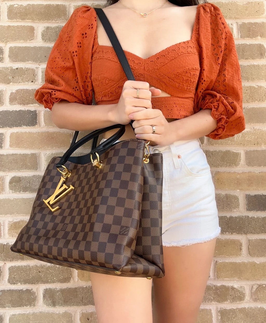 Brown Black Orange Satchel Shoulder Bag Z11563