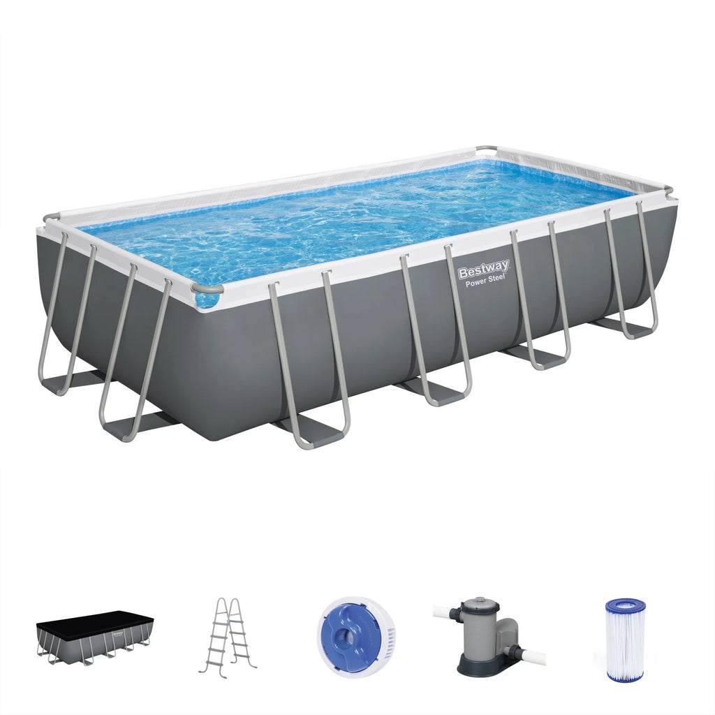 18' x 9' x 48" Rectangular Above Ground Swimming Pool Set F8811