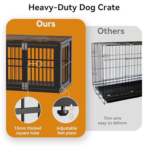 Large Breed Heavy Duty Dog Crate Furniture J6523