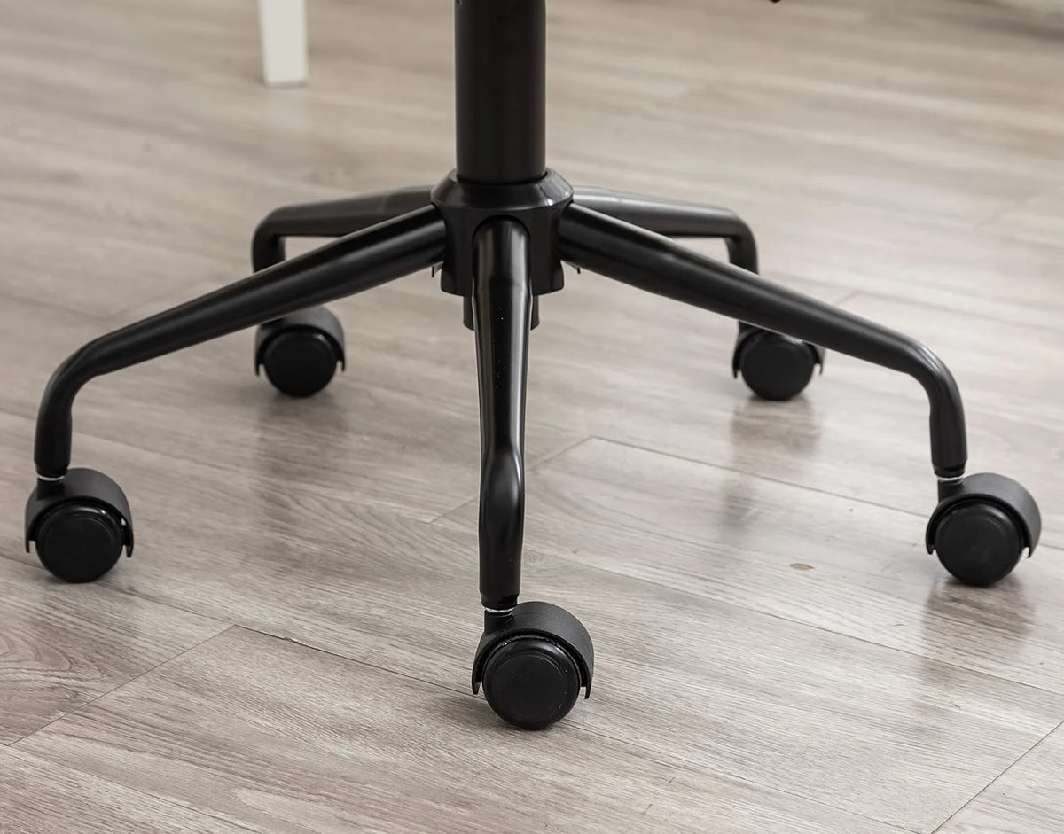 Yellow Tufted Adjustable Swivel Office Chair Z821401
