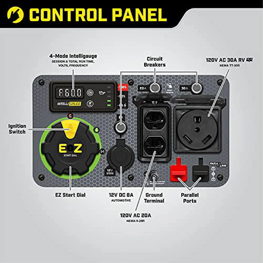 4500-Watt Dual Fuel Portable Inverter Generator V295