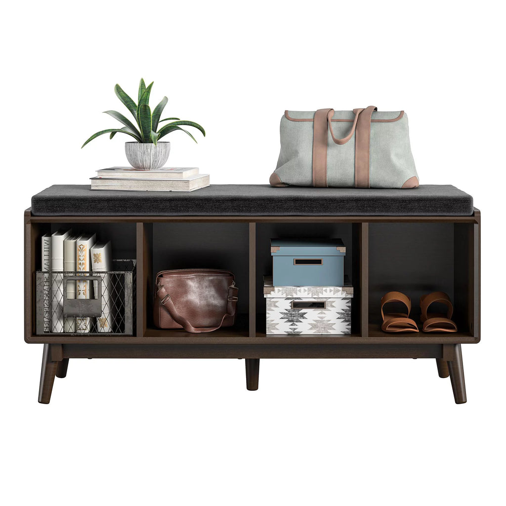 Walnut Entryway Bench C913