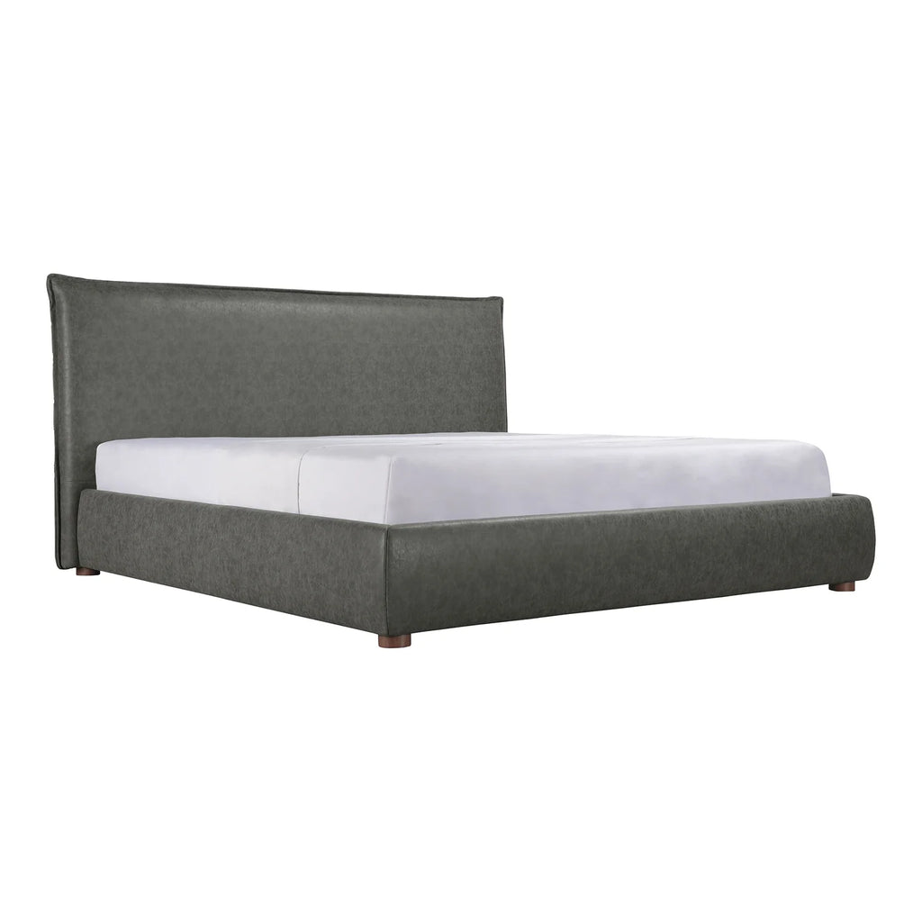 Queen Bed Slate Vegan Leather L921916