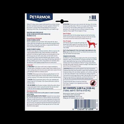 Flea and Tick Treatment for Large Dogs F654
