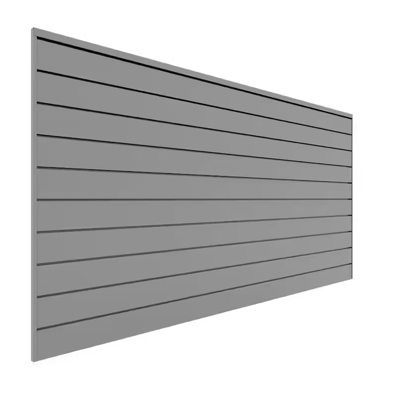 PVC Slatwall 8 ft. x 4 ft. Light Gray H40791