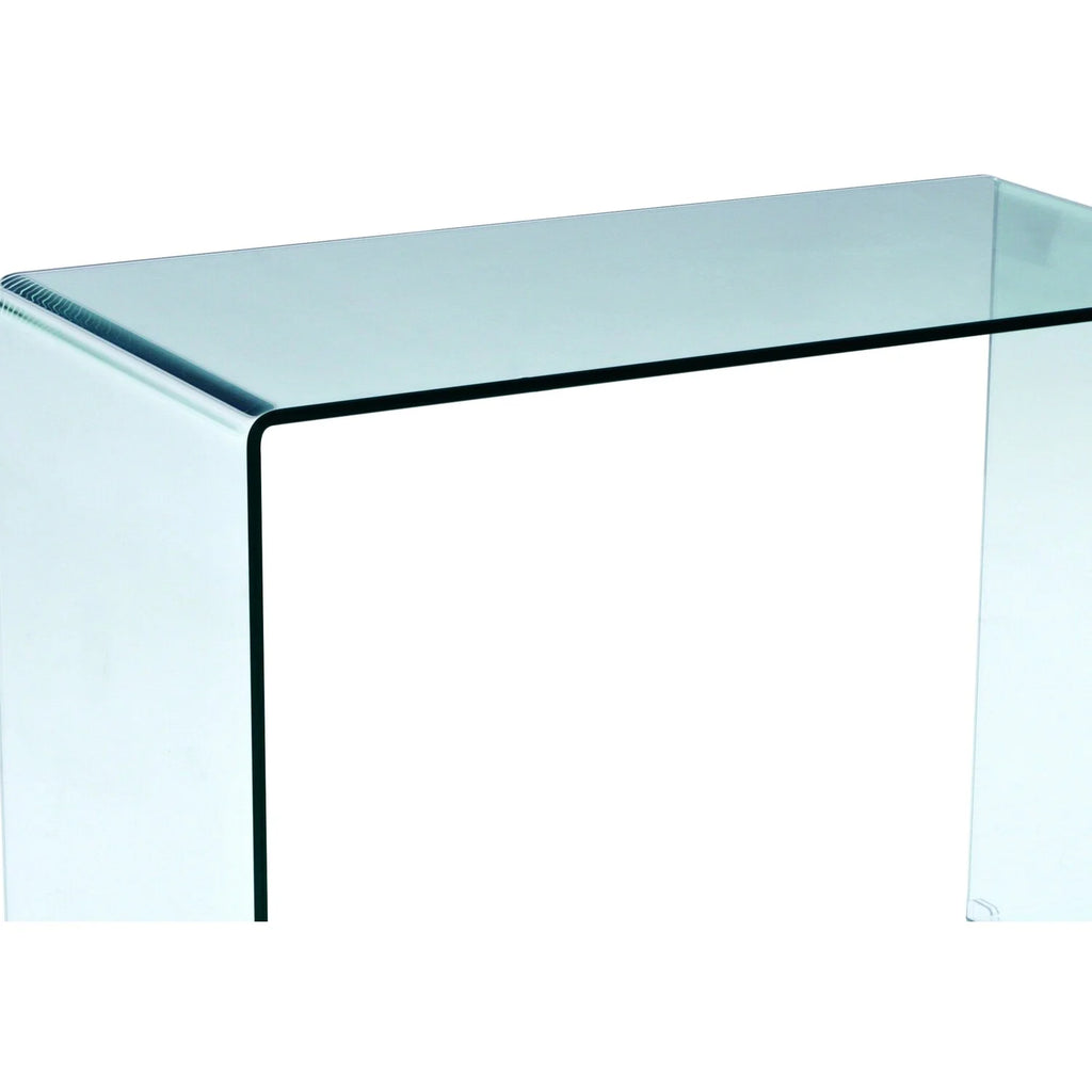 43 Inch Tempered Glass U Shaped Computer Desk C9696