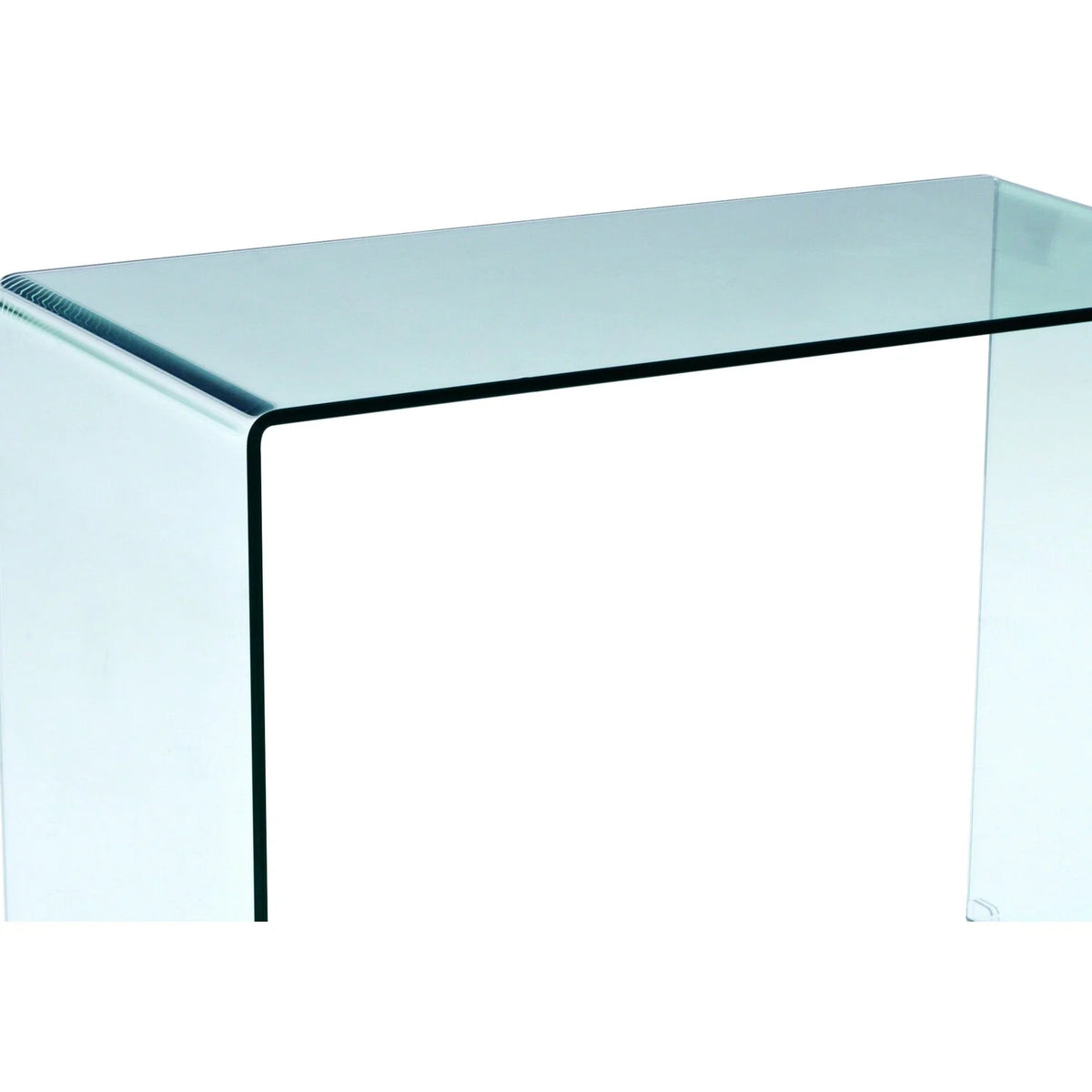 43 Inch Tempered Glass U Shaped Computer Desk C9696