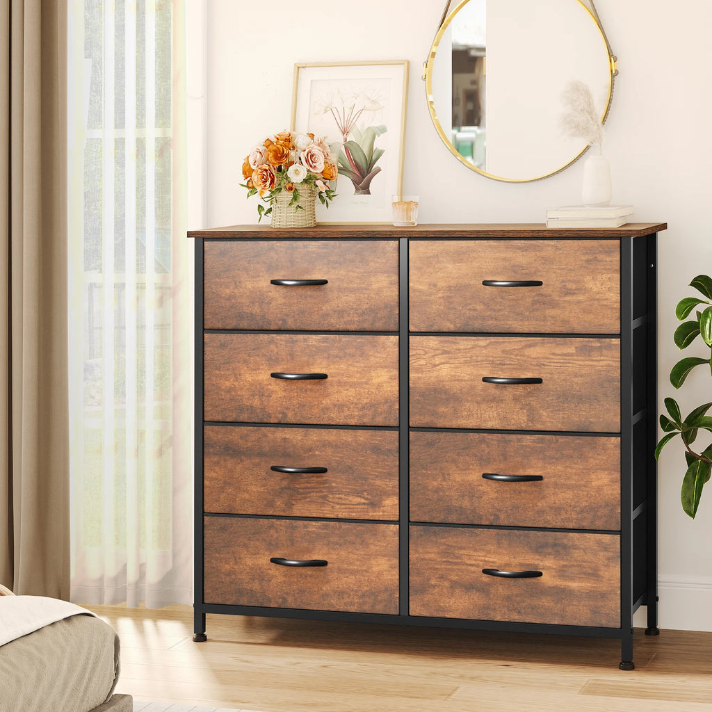 10 Drawer Fabric Dresser J70007